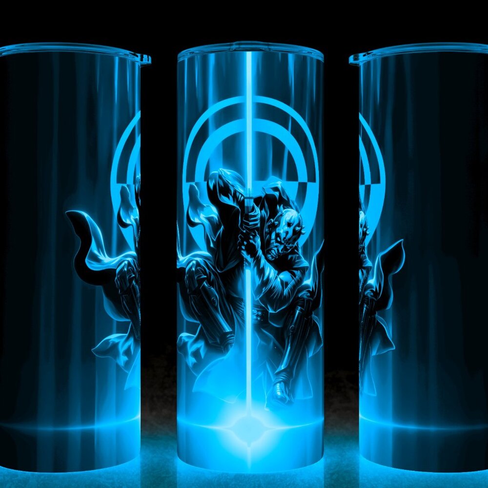 Glow in the Dark Star Wars Darth Maul Sith Cup Mug Tumbler 20oz